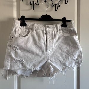 Wild Fable White Denim Distressed Shorts